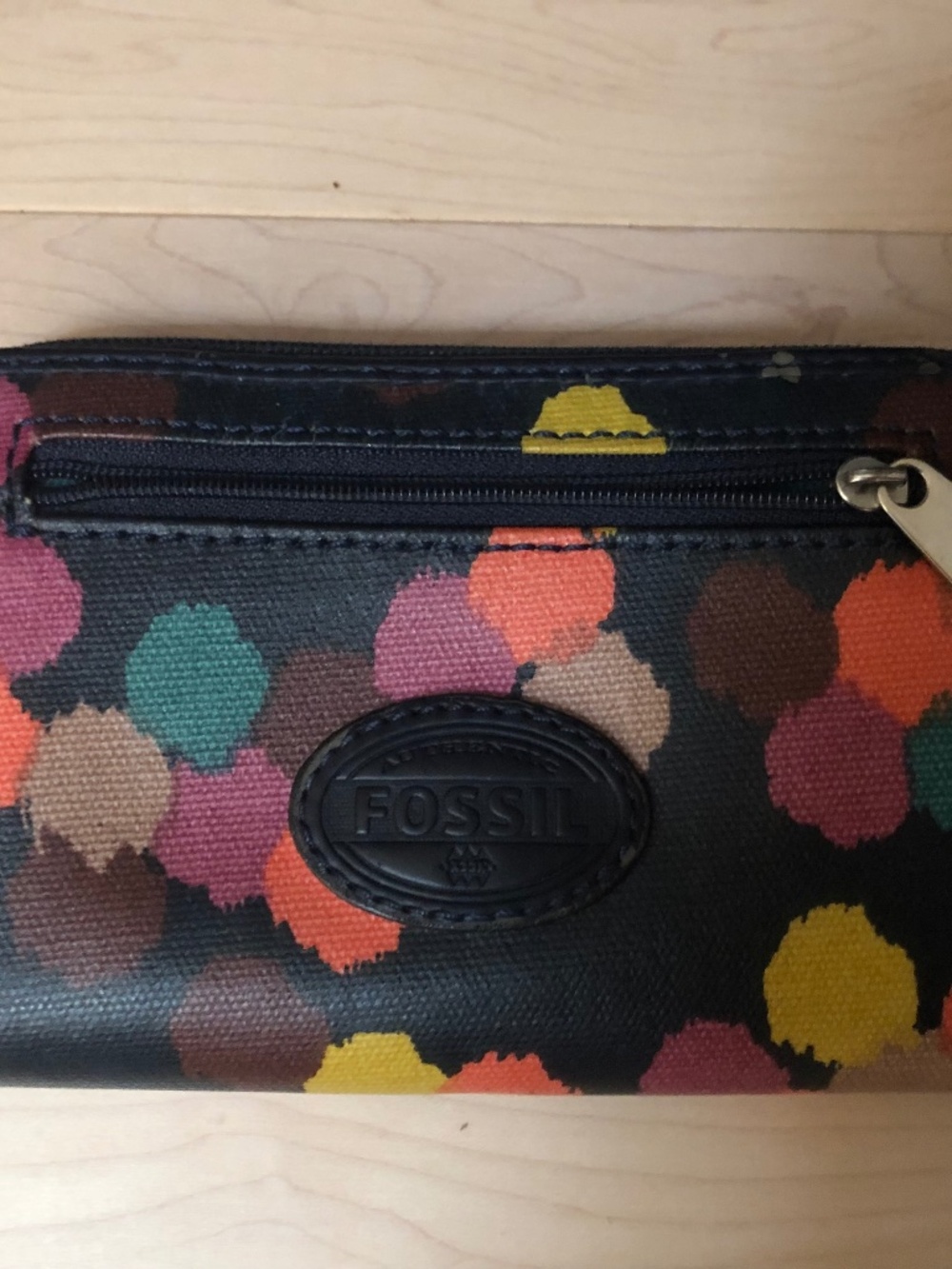 Fossil Multicolor Dotted Wallet
